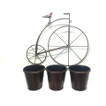 Décoration de jardin en métal Single Chair Flowerpot Stand Craft